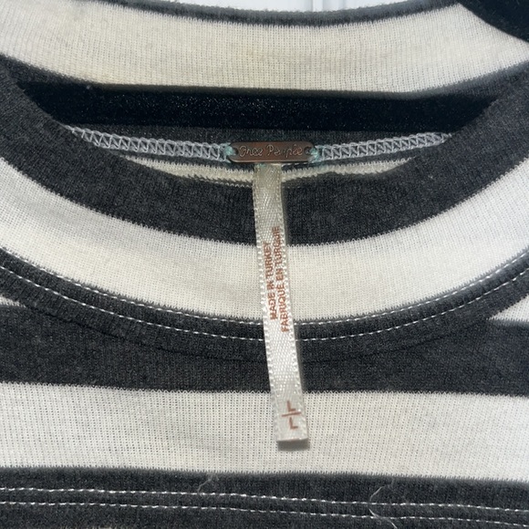 Free People Striped Cold Shoulder Turtleneck - Picture 4 of 5